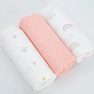 Sofflin Muslin Swaddle XL - ผ้ามัสลินใยไผ่ XL แพ็ค 3 ผืน ขนาดใหญ่พิเศษ