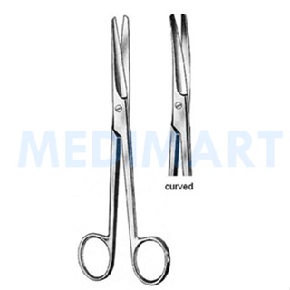 EM-E10-0081,83 กรรไกรตัดเนื้อ Mayo Dissecting Scissor โค้ง 14.5 cm. , 17 cm.