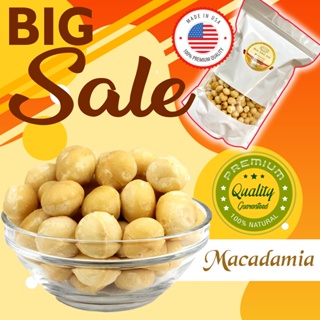 🎊ล็อตใหม่ 😍 แมคคาเดเมีย เม็ดเต็ม อบธรรมชาติ (Organic Macadamia Roasted) 💝 ถั่ว ธัญพืช พร้อมทาน