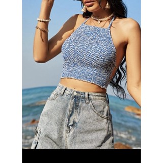 เสื้อสาย Shein เดี่ยวโชว์หลังใส่ไปทะเลน่ารัก