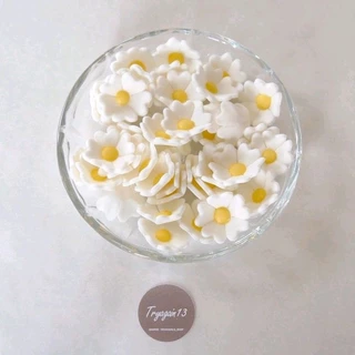 ดอกคอสมอส น้ำตาลแต่งหน้าเค้ก น้ำตาลตกแต่งขนม น้ำตาลกินได้ กัมเพส 2.5x2.5 cm