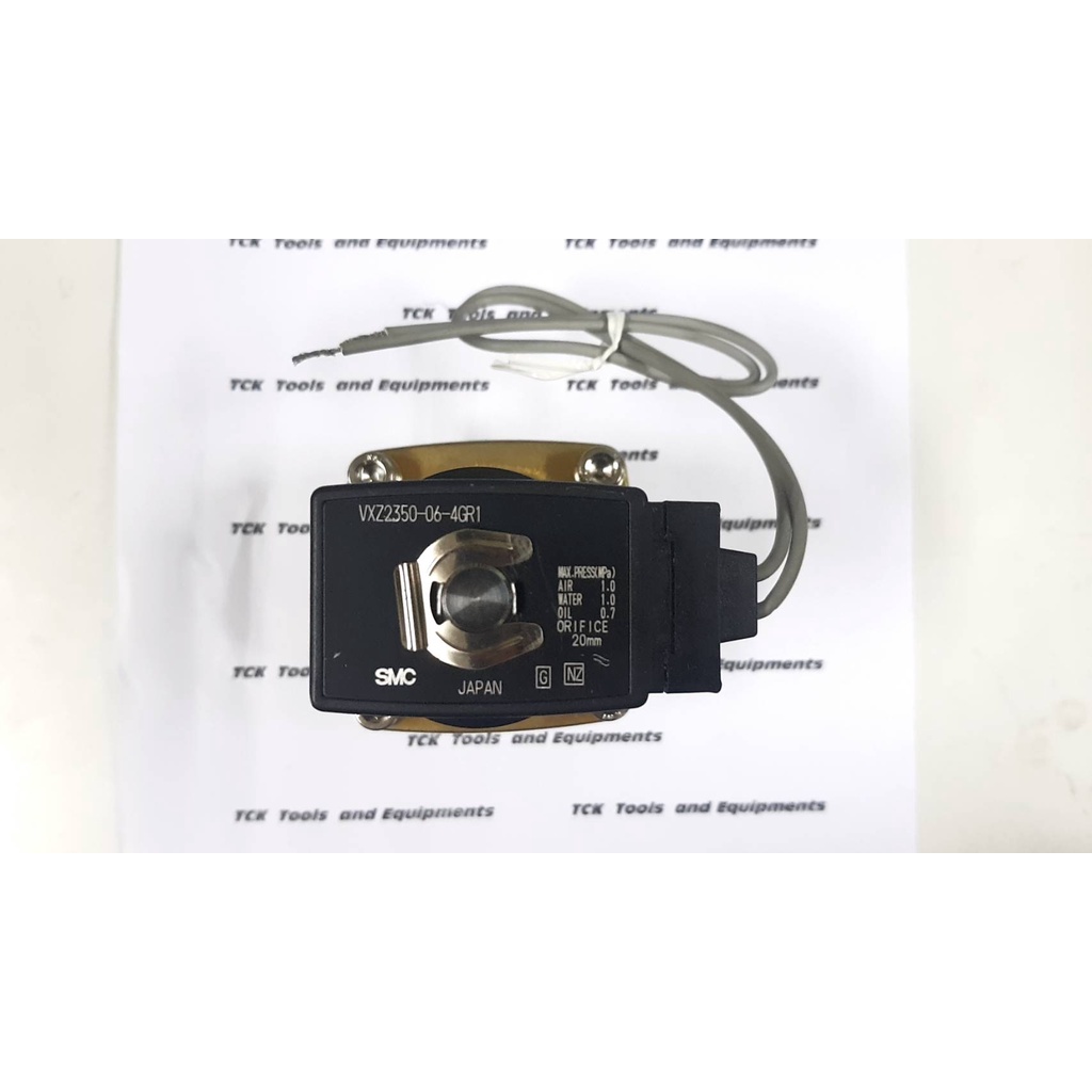 SMC Solenoid Valve รุ่น VXZ2350-06-4GR1 2/2 Port  3/4" -AC220V for Air, Water, Gas