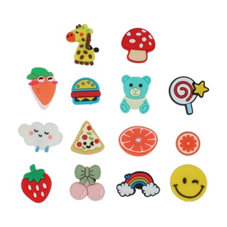 Croc Jibz Pins ใหม่ น่ารัก การ์ตูน DIY รองเท้า จี้ กระดุม