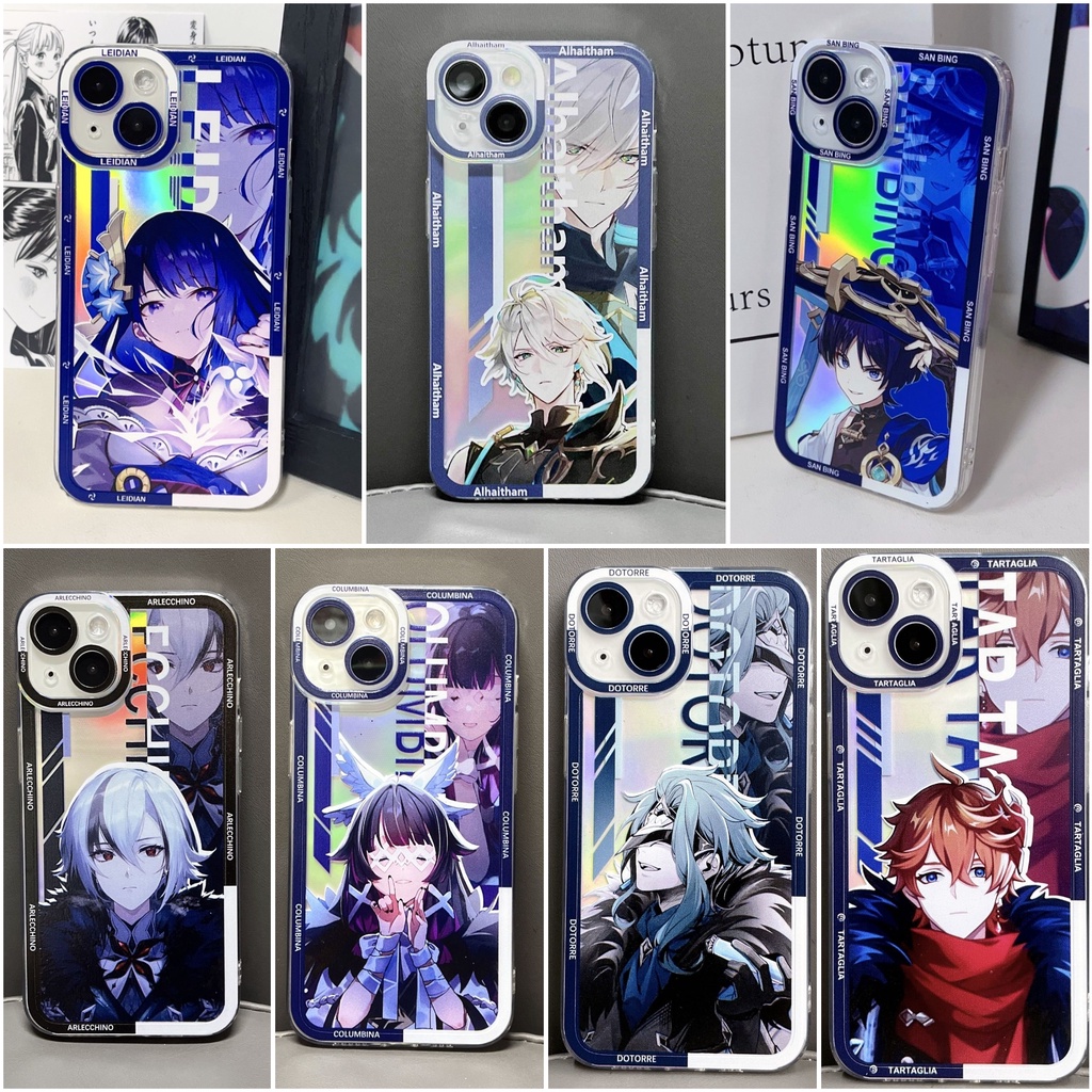 Genshin Impact Case Hutao Elysia ใหม่ผลกระทบ Honkai 3 Custom Raiden Shogun เงาเคสใส Wanderer ACGN Ta