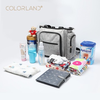 Colorland TT179 กระเป๋าผ้าอ้อม กระเป๋าคุณแม่ กระเป๋าใส่ขวดนม น้ำหนักเบา Full Function Lightweight Diaper Bag