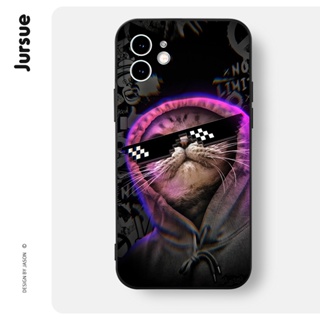 JURSUE เคสไอโฟน เคสซิลิโคนนุ่มกันกระแทกการ์ตูนน่ารักตลก เคสโ…