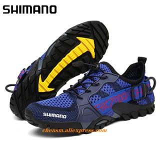 ใหม่ Shimano รองเท้าผ้าใบลําลอง กันลื่น ระบายอากาศได้ดี เหมาะกับการตกปลา เดินป่า ขี่จักรยาน ทะเลทราย สําหรับผู้ชาย 2023