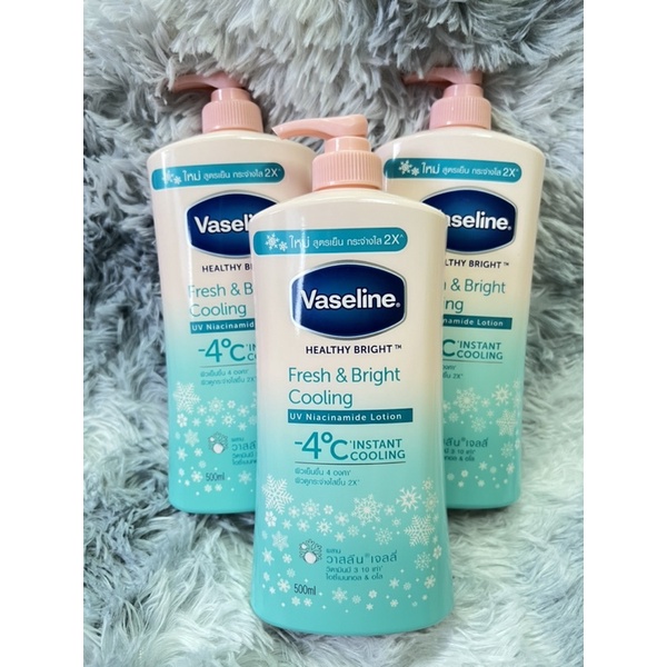 [แท้/พร้อมส่ง]Vaslineวาสลีน เฮลธี ไบรท์ เฟรชแอนด์ไบรท์คูลลิ่ง โลชั่น​ Vaselne Healthy Bright Fresh&B