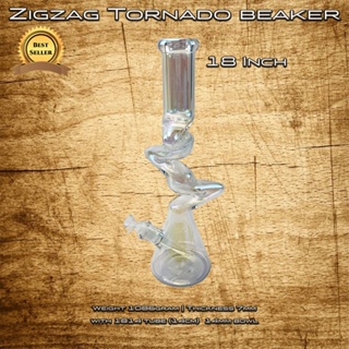Zigzag Tornado Beaker 18 Inch