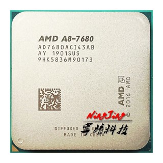 Qzfi 【พร้อมส่ง】เครื่องประมวลผล CPU AMD A8-Series A8-7680 A8 7680 3.5GHz Quad-Core Quad-thread AD7680ACI43AB jk-45 W Fole bust gauge FM2