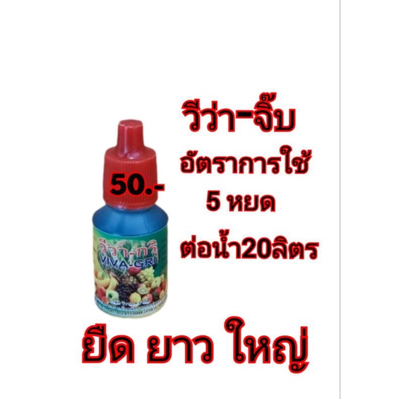 จิ๊บวีวากริ ยายืดยอด ยืดต้น ขยายผล เพิ่มยาว ถั่วฝักยาว แตงกวา ผักบุ้ง ใช้ได้กับพืชทุกชนิดขนาด 10ซีซี