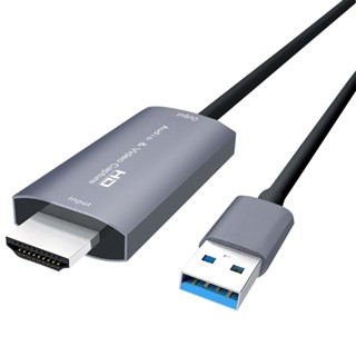 การ์ดจับภาพวิดีโอ 4K HDMI เข้ากันได้กับ USB 2.0 Type C Grabber Recorder สําหรับ PS4 เกม DVD กล้องบันทึกวิดีโอสตรีมมิ่ง ถ่ายทอดสด