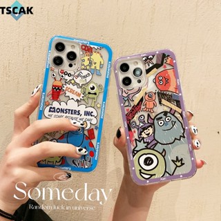 เคสโทรศัพท์มือถือแบบนิ่ม ใส ลายการ์ตูนมอนสเตอร์มหาวิทยาลัยน่ารัก สําหรับ Samsung A04 A04S A04E A13 A14 A54 A24 A34 A23 A33 A53 A73