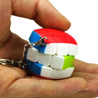 พวงกุญแจรูบิค Rubik Keychain Mini Cube Toys Gift ขนาดมินิ ของขวัญสำหรับเด็ก ของเล่นจิ๊กซอว์ลูกบาศก์แบบพกพา พร้อมส่ง กทม