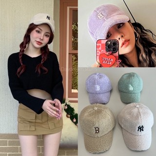 💫พร้อมส่ง💫 MB Fluffy CAP • หมวกแก็ปแบรนด์ดัง ดีเทลขนแกะนุ่มนิ่มมีซัปในอย่างดี โลโก้เป็นงานปักติดทนแน่นนะคะ