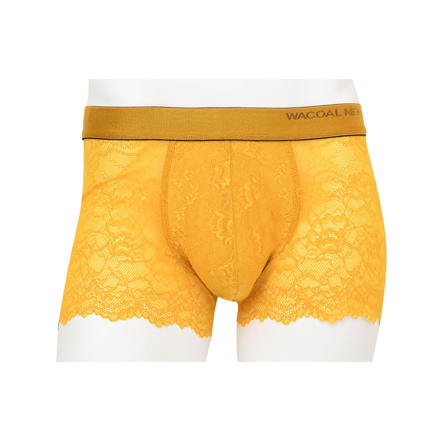 Wacoal Men Lace Underwear กางเกงในผู้ชายลายลูกไม้ยี่ห้อวาโก้ใหม่ Size L สีเหลือง ขนาด 84~94cm