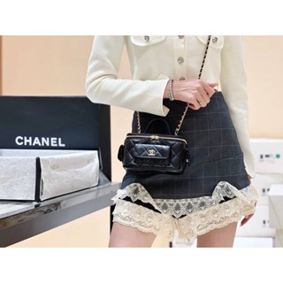 พร้อมส่งNew Chanel  Vanity With Chain(Ori)VIP  หนังอิตาลีนำเข้างานเทียบแท้