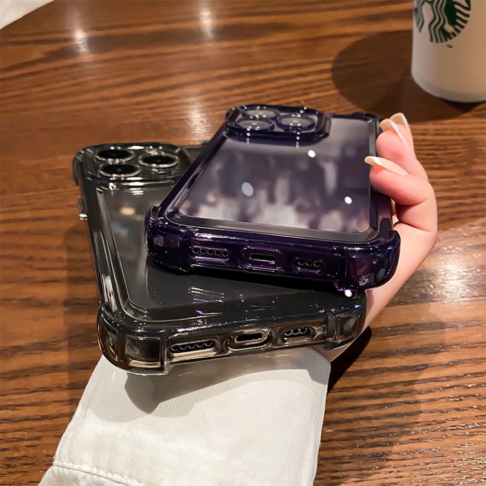 เคสไอโฟน11 เคสโทรศัพท์มือถืออะคริลิคใส กันกระแทก สี่มุม หรูหรา สําหรับ IPhone 17 16 15 14 12 13 Pro Max - รูปที่ 7