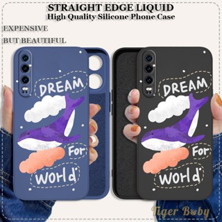 เคส Huawei Y7A P SMART 2021 Huawei Y9S Huawei Y7 2019 Y9 Prime 2019 P SMART Z Huawei Y9 2019 สำหรับเคสโทรศัพท์ซิลิโคนปลอกนิ่มการ์ตูนปลาวาฬคลุมทั้งหมดเคสกันกระแทก