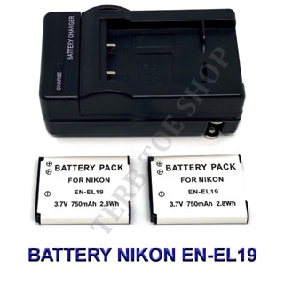 (Set 2+1)EN-EL19  ENEL19 Battery and Charger For Nikon S32,S100,S2500,S2600,S2700,S2800,S3100,S3500,S3600,S4100,S4200,S