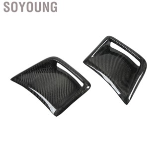 Soyoung Carbon Fiber Front Bumper Side Vent Cover Replacement for Subaru STI WRX GRB Wagon 10th 2008-2014 Car Accessories