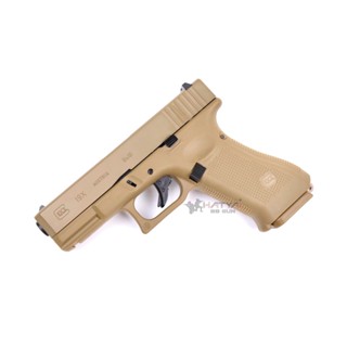 E&amp;C Glock 19 GenX 1302DE GBB TAN แถมอุปกรณ์พร้อมเล่นครบชุด ,ของเล่นบีบีกัน