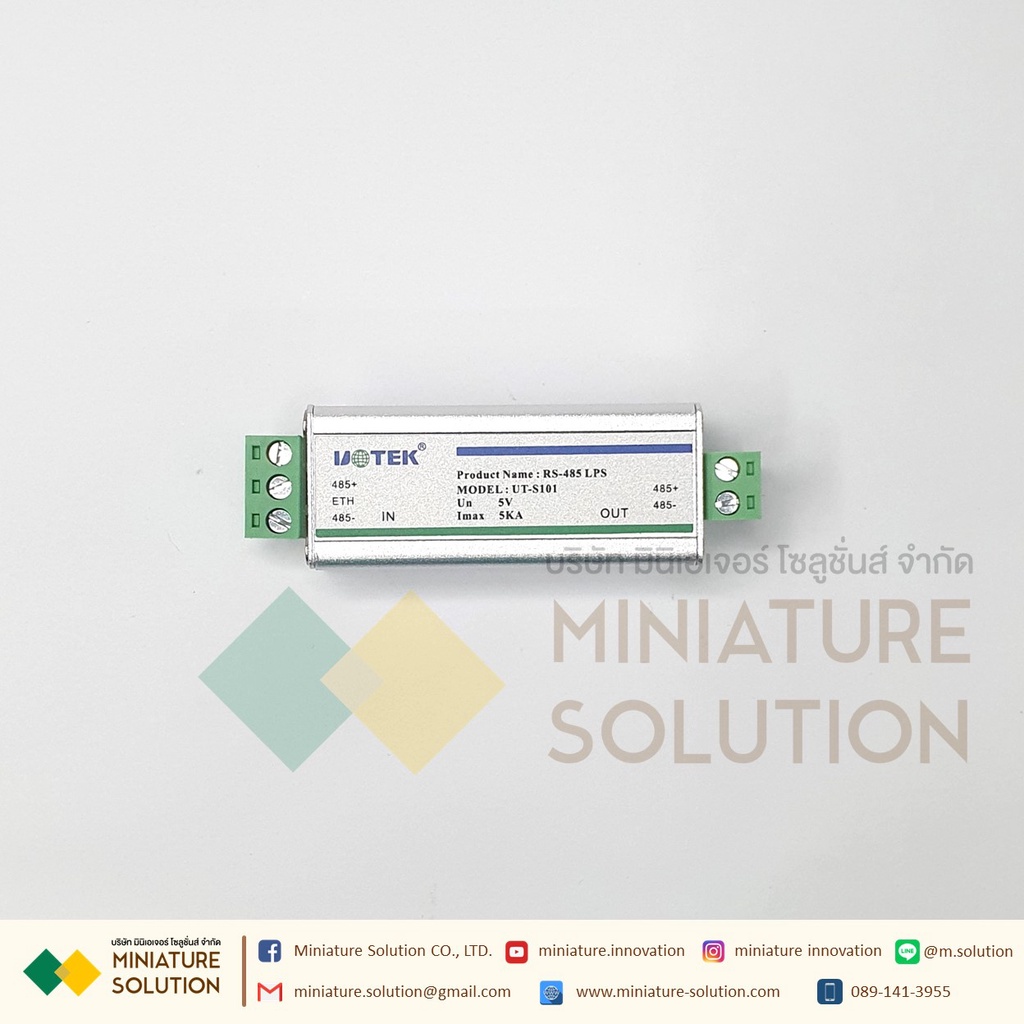 Utek RS485 LPS Lightning Surge Protection ตัวป้องกันกระแสไฟสูงที่เกิดจากฟ้าผ่า (UT-S101)
