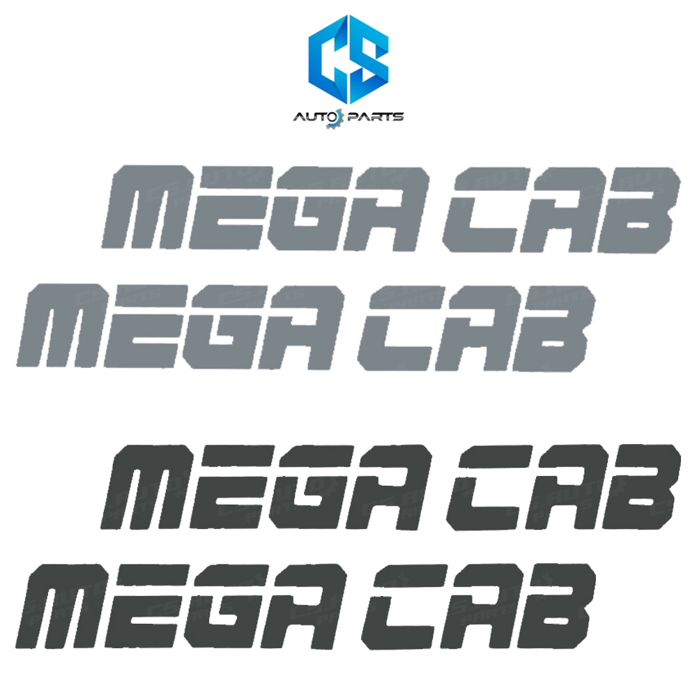 สติ๊กเกอร์ MEGA CAB - MITSUBISHI STRADA ติดข้างกระจกแคป