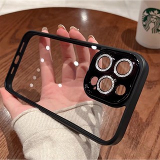 เคสโทรศัพท์มือถือแบบแข็ง ใส กันกระแทก พร้อมฟิล์มกระจก สําหรับ iPhone 14 pro max 13 ip 12 ip 11 pro max 14 pro 11