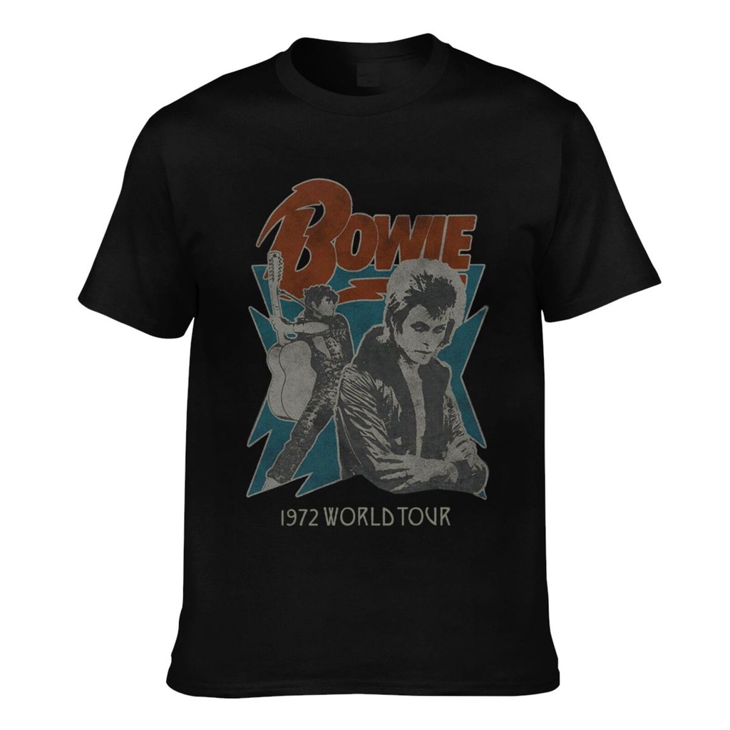 เสื้อยืด พิมพ์ลาย David Bowie 1972 World Tour คุณภาพสูง สําหรับผู้ชาย