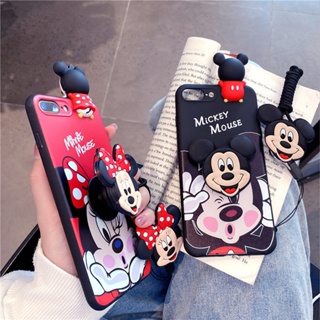 เคสโทรศัพท์มือถือ ลายการ์ตูนมิกกี้เมาส์ พร้อมสายคล้อง สําหรับ iphone 14 Pro max 13 Mini