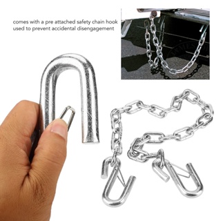 Fitness Life Trailer Safety Chain 3500lbs Towing Wire Ropes with Double Spring Clip Hooks for RV