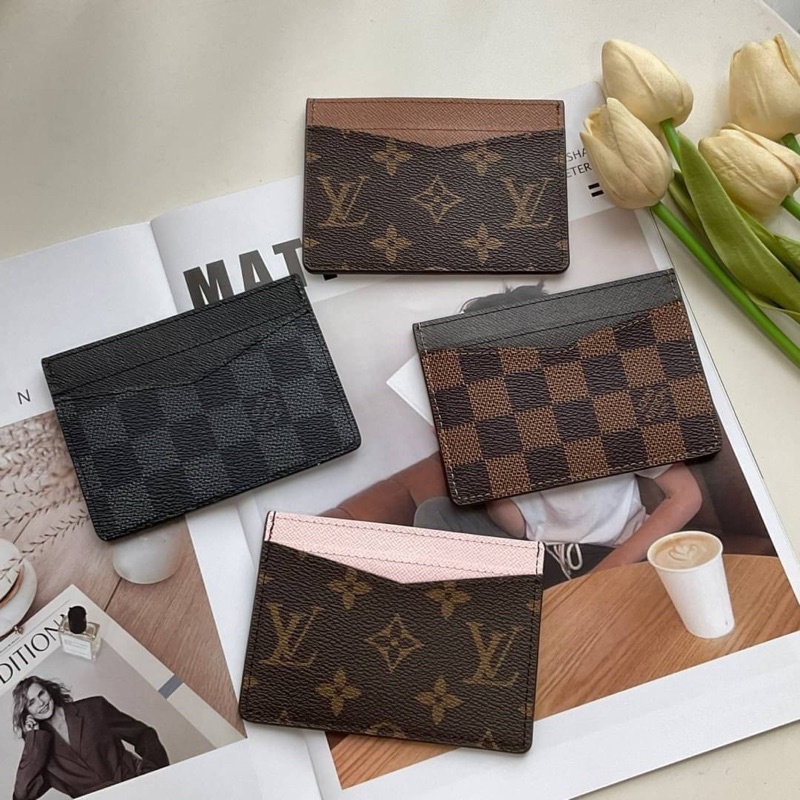 Louis Vuitton LV Card holder Garden new Silvery Leather ref.615449 - Joli  Closet