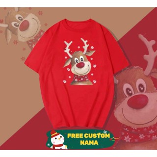 #ถูกสุด RUSA CHRISTMAS T-Shirt / KAOS UK  FIT TO XL UNISEX NATAL - M