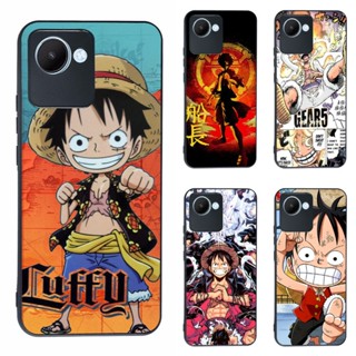 เคสโทรศัพท์มือถือ ลาย One Piece Luffy 3 สีดํา สําหรับ Realme C30