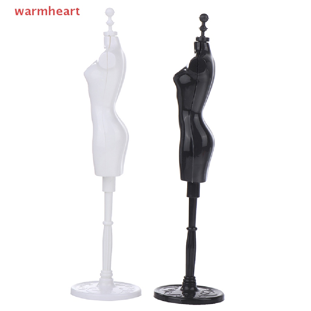 (warmheart) โมเดลหุ่นนางแบบจิ๋ว 1:6 สําหรับแขวนเสื้อโค้ท กระโปรง บ้านตุ๊กตา 1 ชุด