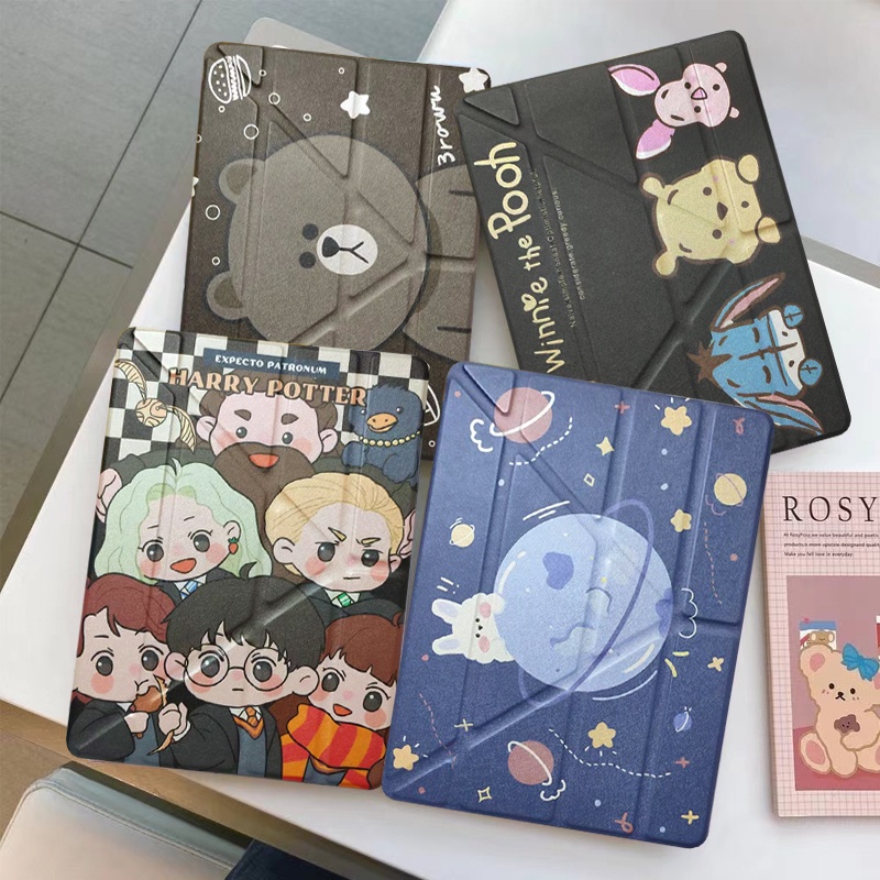 เคสไอแพด Air4 มีช่องใส่ปากกา เคส gen7 gen8 gen9 10.2 Air4 Air5 10.9 เคส Pro11 Air1 Air2 Gen5 Gen6 9.7 เคสลายการ์ตูน