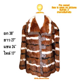 เสื้อกันหนาวขนเฟอร์แท้ ขนกระต่าย