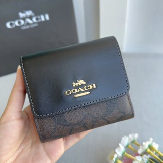 🤩NEW Coach  #CE930 Small Trifold Wallet กระเป๋าเงิน 3 พับสั้น รุ่นใหม่