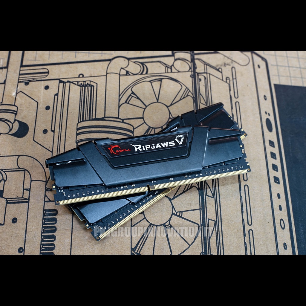 Ram มือสอง Ripjaw 16GB (8GBx2) DDR4 3200MHz RAM G.SKILL RIPJAWS V (BLACK)
