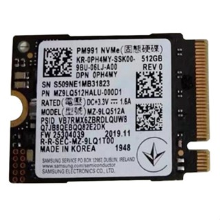 Samsung PM991 512GB M.2 2230 NVMe เปลี่ยน SSD สําหรับ Microsoft Surface แล็ปท็อป