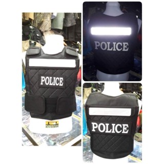 เสื้อกั๊กpolice เสื้อเกราะอ่อนตำรวจ เสื้อกั๊กกรมการปกครองเครื่องหมายครบพร้อมใช้งาน