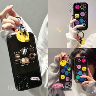 พร้อมส่ง เคสกระจกลายยิ้ม สำหลับ ไอโฟน11 for iphone14 pro max i7 i8 7plus 8plus x xs xsmax 11promax 12 pro max 13 pro max