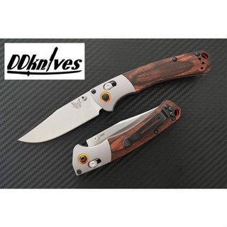 มีดพับ Benchmade Hunt Mini Crooked River S30V Satin Plain Blade, Dymondwood Handles (15085-2)