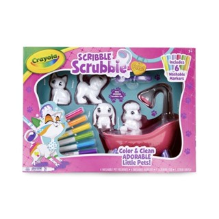 ชุดระบายสี และอาบน้ำสัตว์เลี้ยง Scribble Scrubbies Tub จากแบรนด์ CRAYOLA