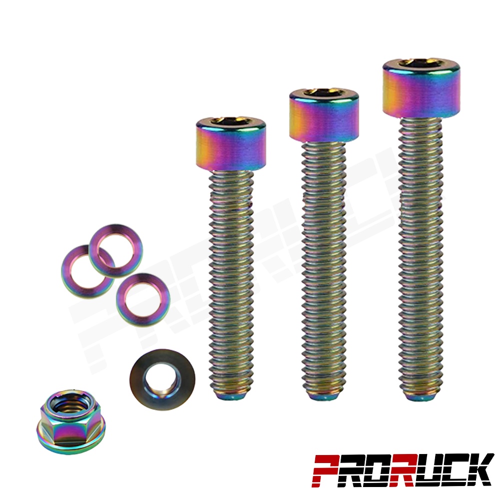 M6 สกรูไทเทเนียม M6x30 M6x35 M6x40 สลักเกลียวไทเทเนียม M6 Nut M6 เครื่องซักผ้าไทเทเนียมอ่อนนุชปะเก็น