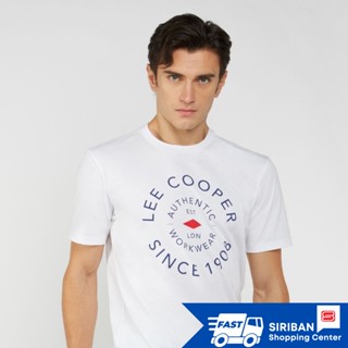 LEE COOPER เสื้อยืด Circular Tee - White รุ่น L2130-0003