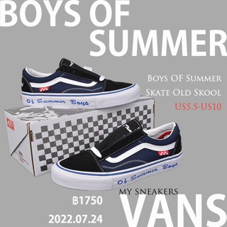 🔥Vans Boys of summer skate old skool ชื่อร่วม สินค้าถ่ายจากงานจริง ของแท้100%💯รองเท้าผ้าใบ รองเท้า รองเท้าวิ่ง vnas