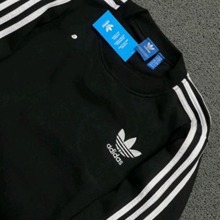 เสื้อคอกลม ADIDAS CLASSIC 3-STRIPES สีดํา สีขาว &lt;Unk&gt; ป้ายบอกทาง