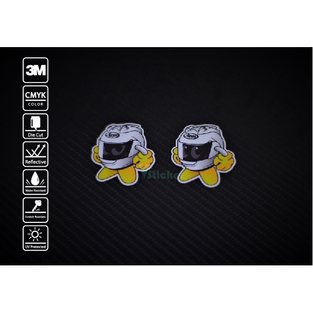 สติ๊กเกอร์ มอเตอร์ไซค์ Sticker หมวกกันน็อค Arai Helmet 166